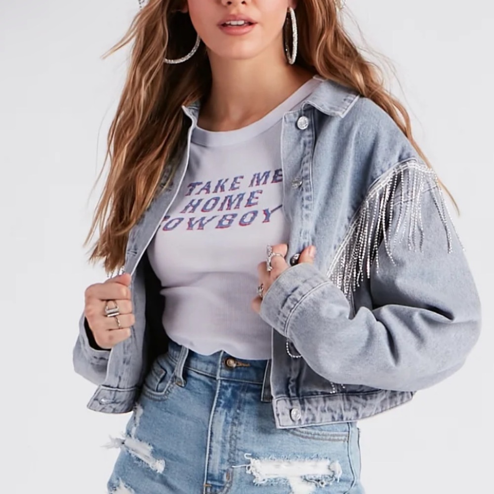 Windsor Festival Rhinestone Denim Jacket
